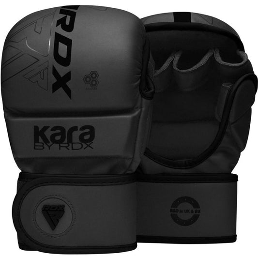 RDX Sports F6 Kara MMA Handschoenen Training Matzwart - L/XL