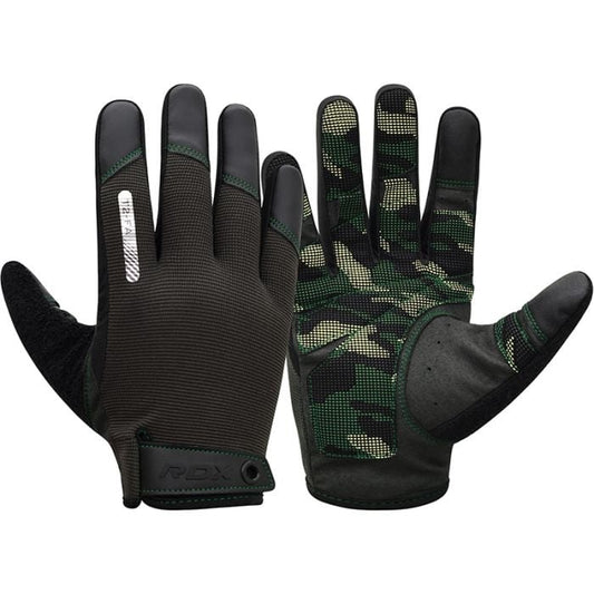 RDX Sports Gym Gloves T2 - Full Finger Legergroen - S