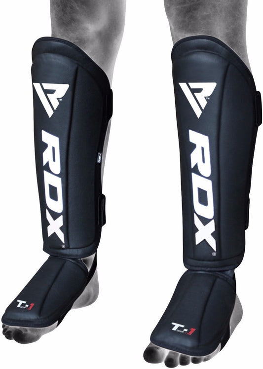 RDX Sports Shin Instep Molded KING - Zwart Extra Large
